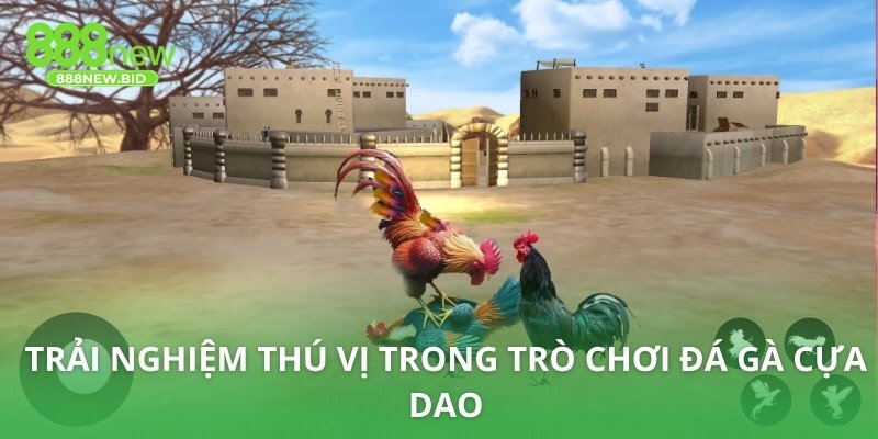 Trải nghiệm thú vị trong trò chơi đá gà cựa dao